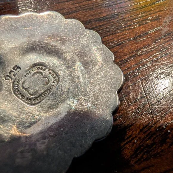 Vintage Taxco 925 Sterling Silver Clip-On Earrings – Signed Talleres de los Ball - Picture 8 of 11